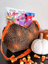 Load image into Gallery viewer, Halloween | Trick or Treat Bag in Spider Webs
