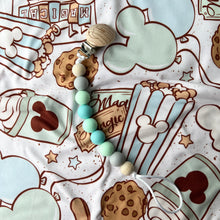 Load image into Gallery viewer, Silicone & Natural Wood Pacifier Clip