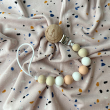 Load image into Gallery viewer, Silicone & Natural Wood Pacifier Clip