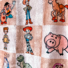 Load image into Gallery viewer, Minky Blanket in Toy Story Blocks