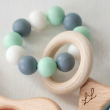 Load image into Gallery viewer, Mini Natural Wood and Silicone Teether