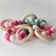 Load image into Gallery viewer, Mini Natural Wood and Silicone Teether