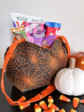 Load image into Gallery viewer, Halloween | Trick or Treat Bag in Spider Webs
