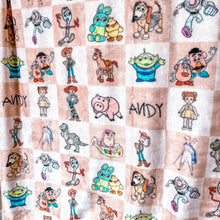 Load image into Gallery viewer, Minky Blanket in Toy Story Blocks

